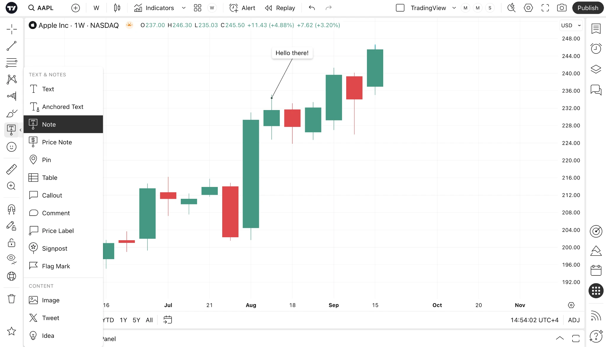 ابزار note